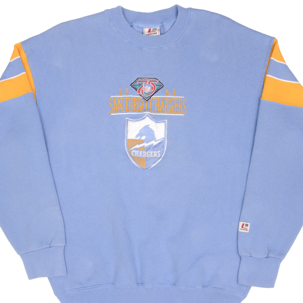 Vintage Nfl San Diego Chargers Legends Athletics Sweatshirt Large Made In Usa