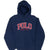 Vintage Polo Ralph Lauren Embroidered Blue Hoodie Sweatshirt Size Large