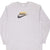 VINTAGE NIKE BIG SWOOSH LONG SLEEVE GREY TEE SHIRT 1990S SIZE LARGE