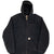 Vintage Carhartt Black Hooded Active Jacket J140Blk Size Large Tall Made in USA