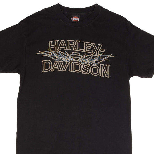 CAMISETA VINTAGE HARLEY DAVIDSON LANCASTER 2007 TALLA GRANDE FABRICADA EN EE. UU.
