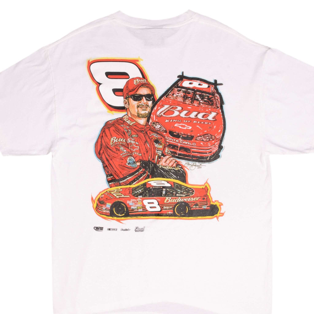 Vintage Nascar Dale Earnhardt Jr Bud Tee Shirt 2001 Size Large