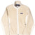 Front of beige Patagonia Retro-X women's fleece jacket with full zip and side pockets