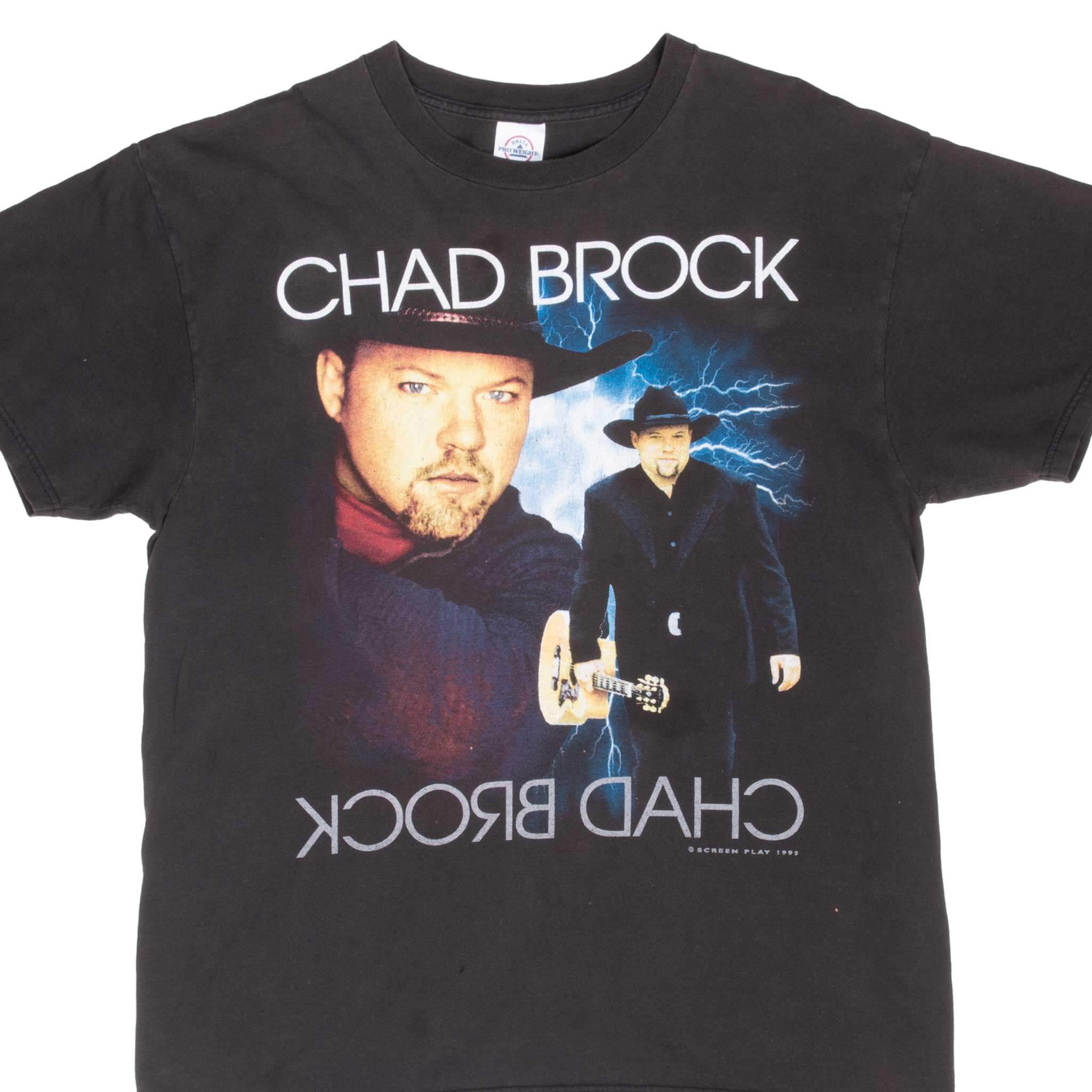 Vintage Chad Brock Tour 2002 Tee Shirt Size Large