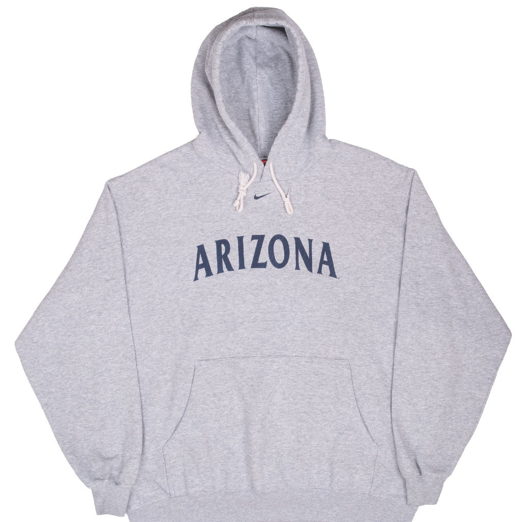 Vintage Nike Center Swoosh Arizona Hoodie Sweatshirt 1990S Size XL