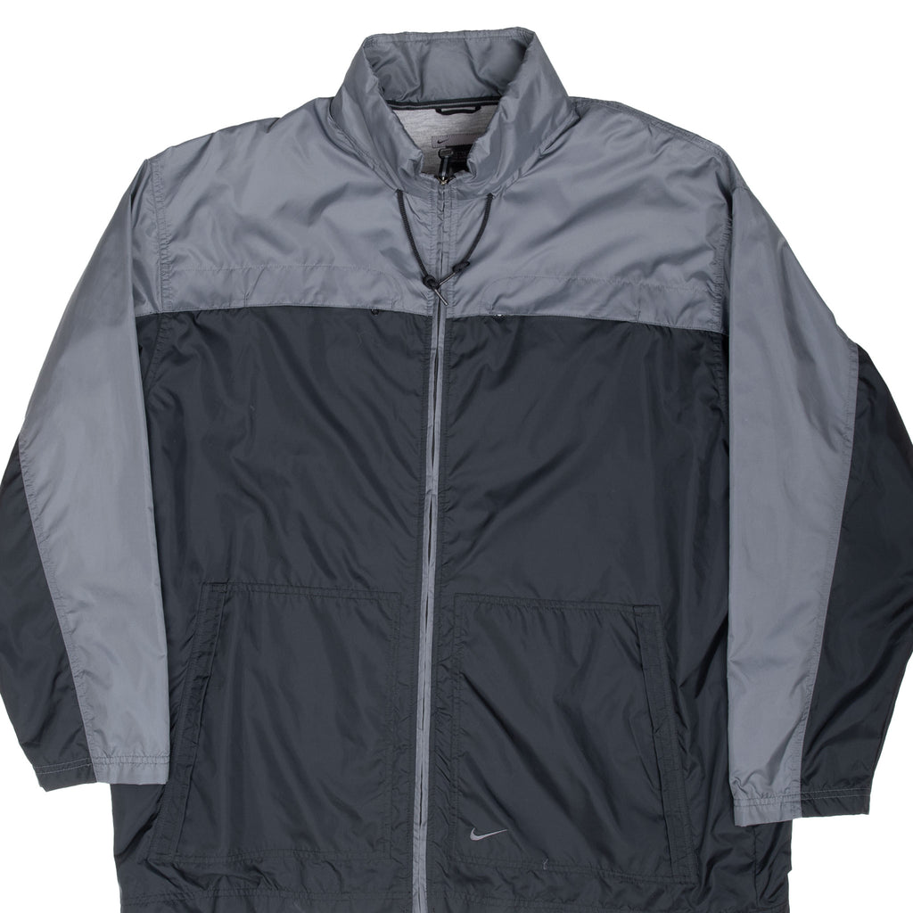Vintage Nike Classic Black And Grey Windbreaker Jacket 2000S Size XL