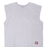 VINTAGE NIKE CENTER SWOOSH GREY TANK TOP TEE SHIRT 2000S XL