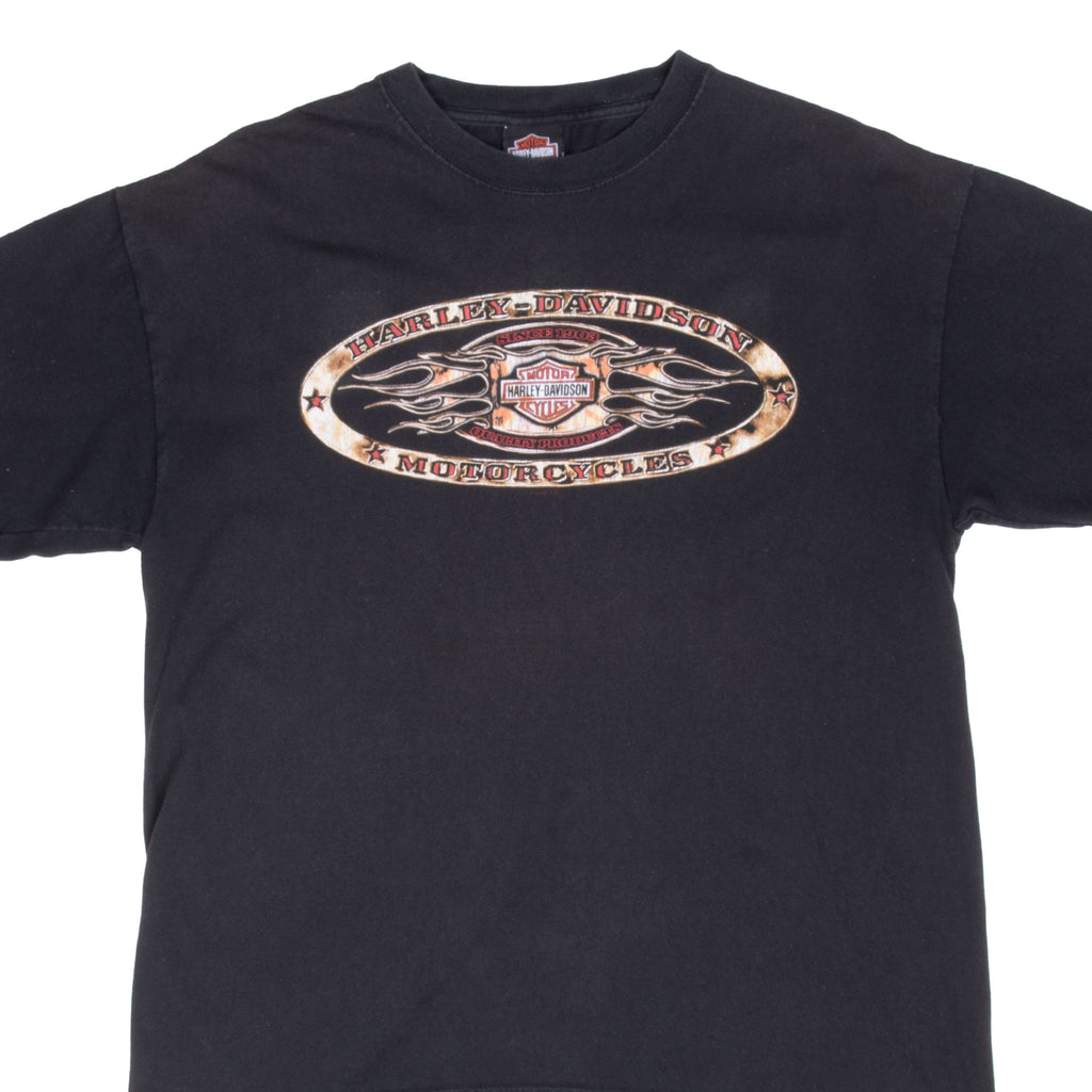 Vintage Harley Davidson Kansas Tee Shirt 2009 Size Large Made In Usa
