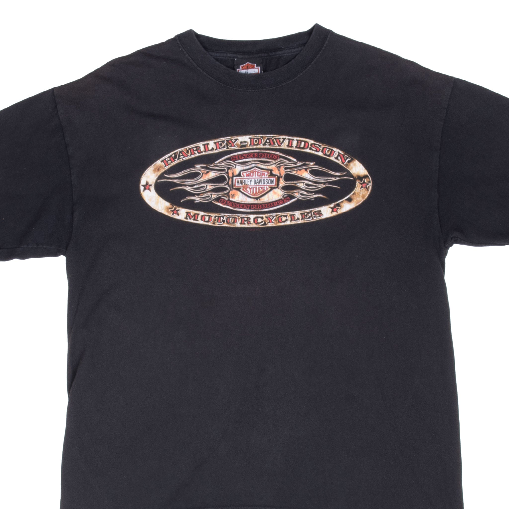 Vintage Harley Davidson Kansas Tee Shirt 2009 Size Large Made In Usa