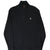 Front of black Polo Ralph Lauren quarter-zip sweater with white pony embroidery