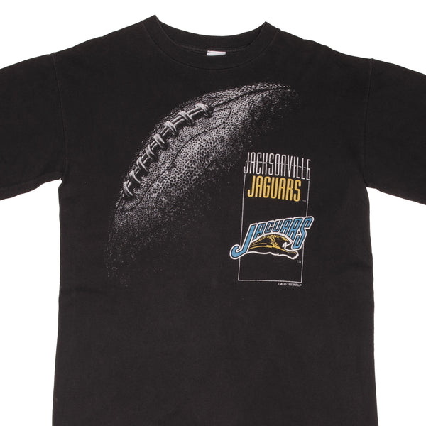 Vintage NFL Jacksonville Jaguars Banned Logo Tee Shirt 1993 Medium Made In Usa With Single Stitch Sleeves