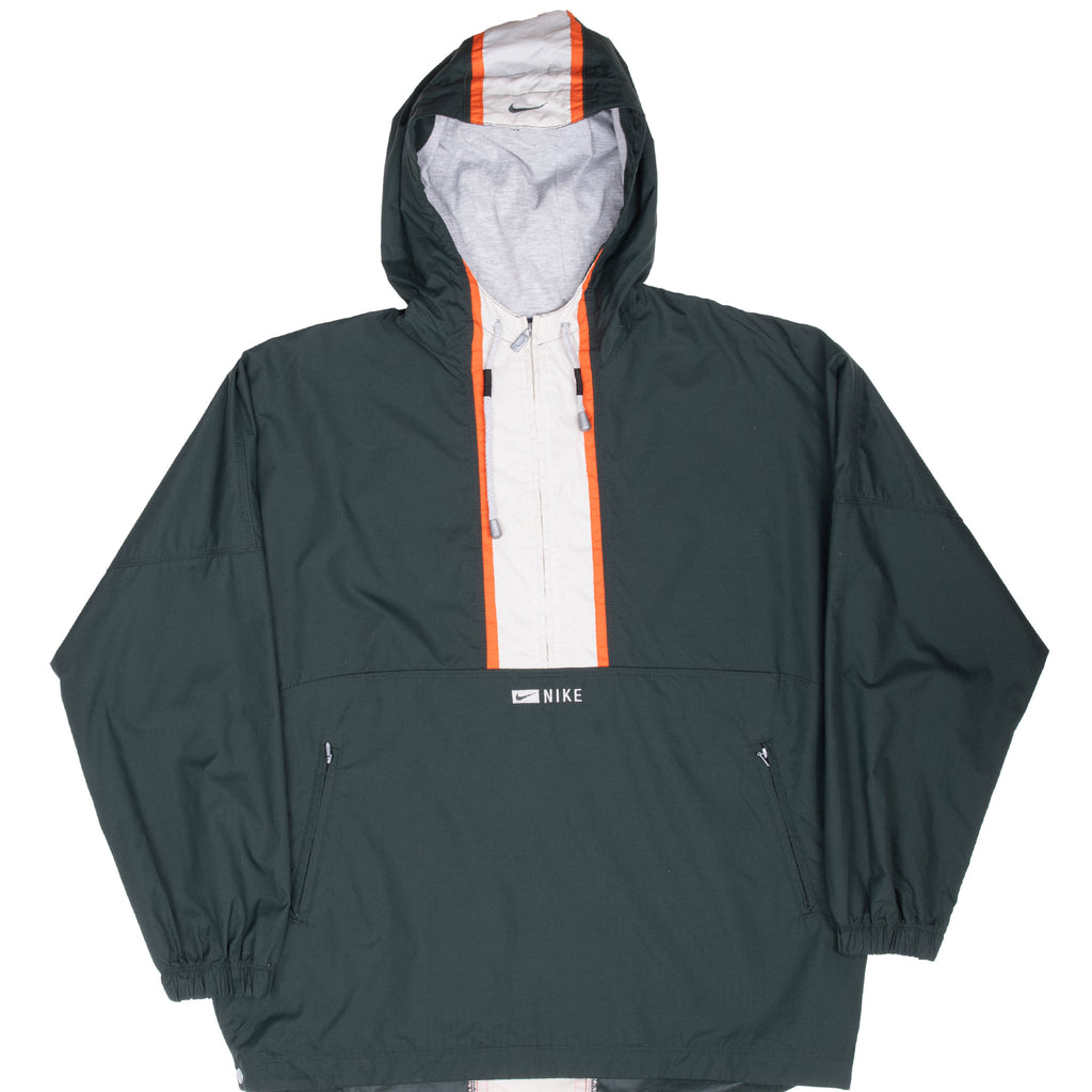 Vintage Nike Green Pullover Windbreaker Jacket 1990S Size Women Large