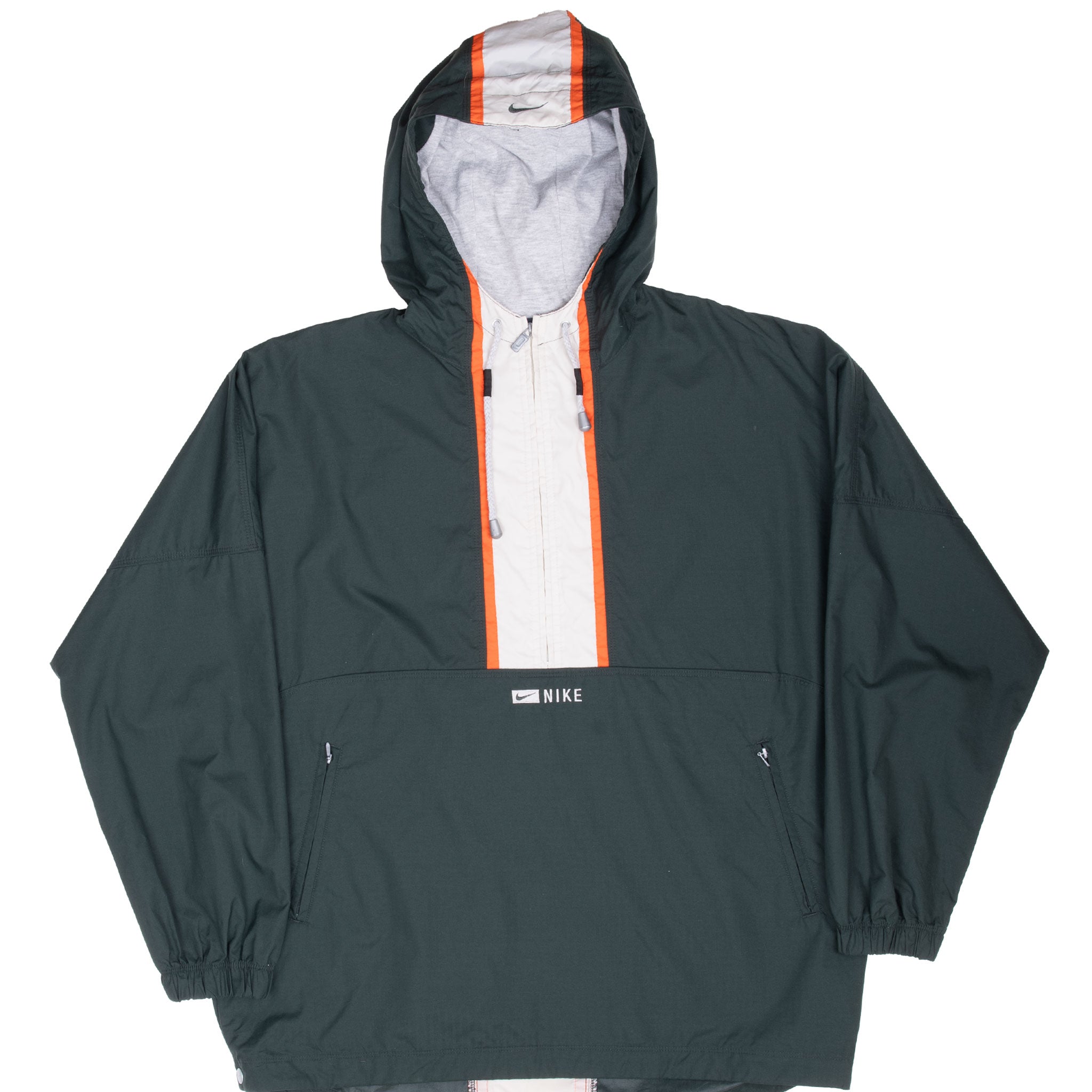 Vintage Nike Green Pullover Windbreaker Jacket 1990S Size Women Large