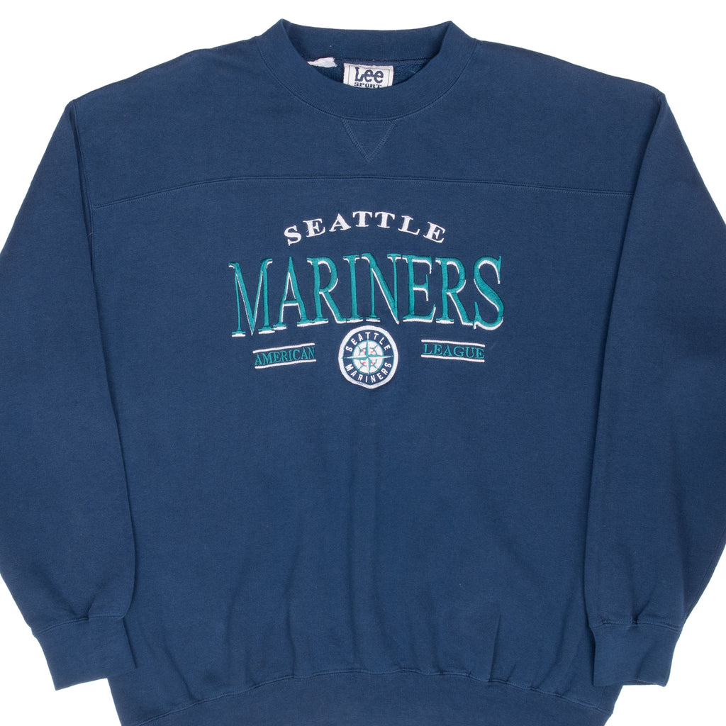 Vintag Mlb Seattle Mariners Embroidered 1990S Sweatshirt Size XL