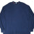 Front of navy Nike Denver Broncos long-sleeve turtleneck shirt with orange collar embroidery