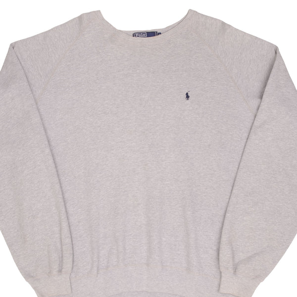 Vintage Polo Ralph Lauren Classic Crewneck Gray Sweatshirt Size XL 1990S