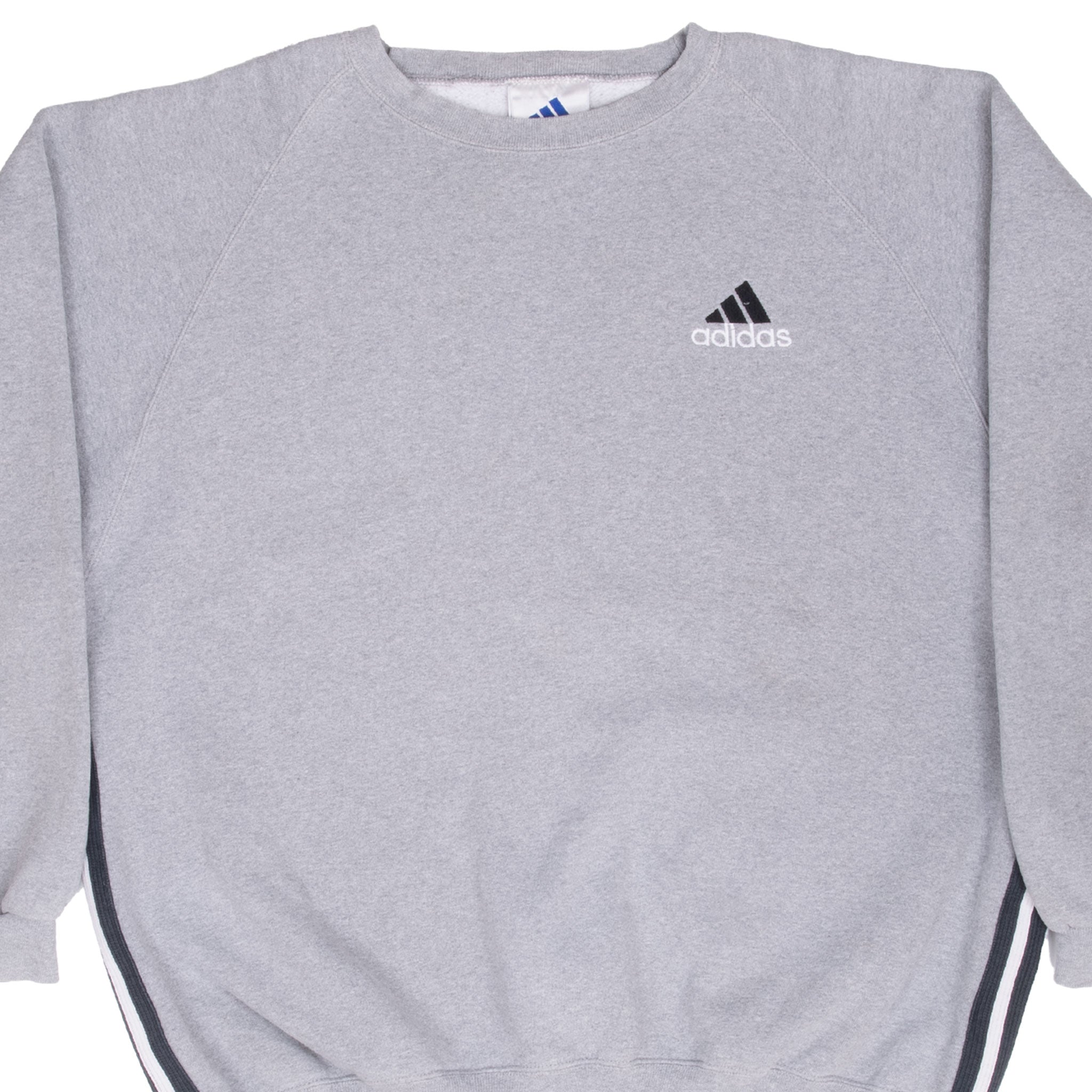 Vintage Adidas Classic Grey Crewneck Sweatshirt 1990S Size XL
