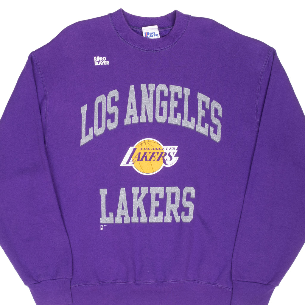 Vintage Pro Player Nba Los Angeles Lakers Sweatshirt 1990S Size XL Made In Usa
