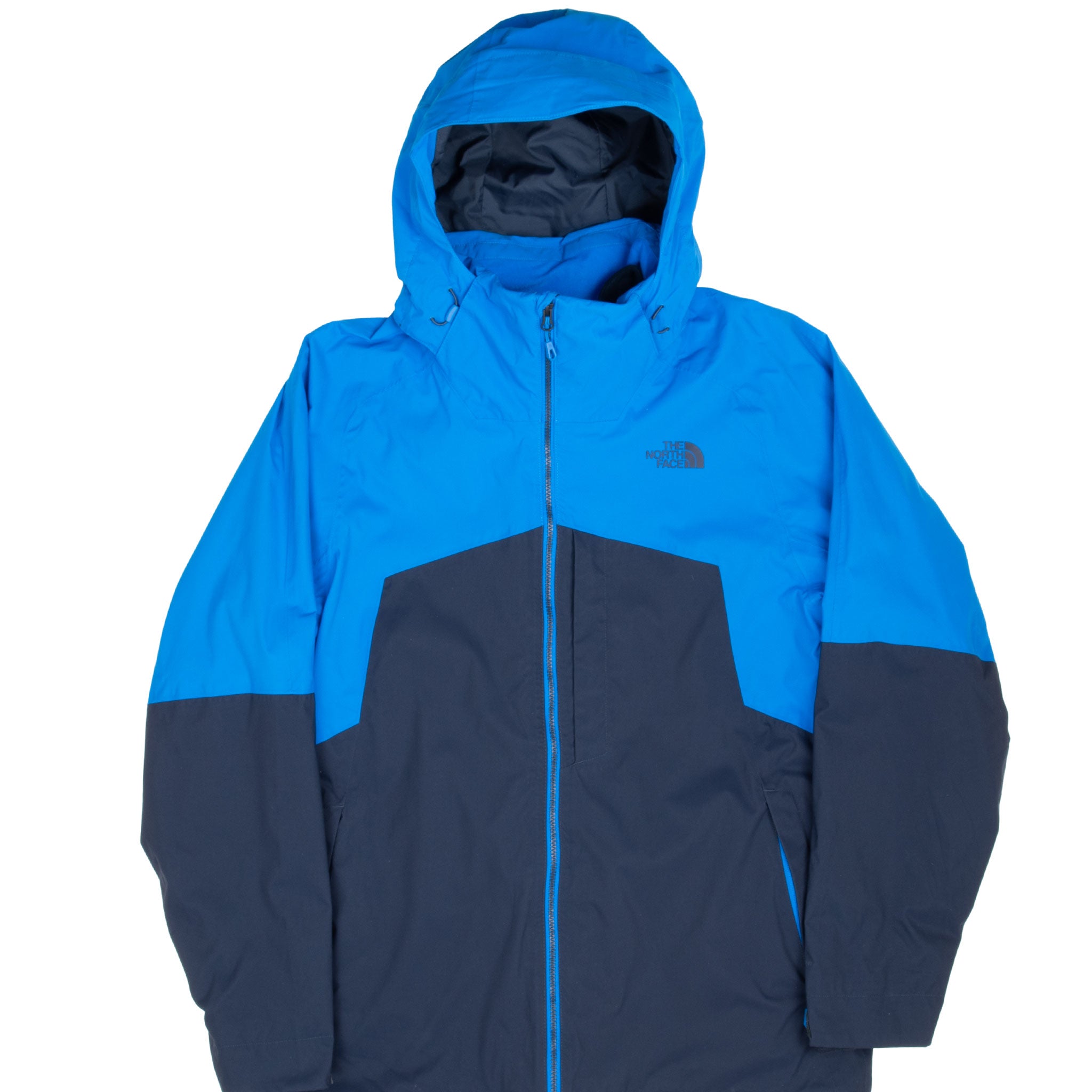 Vintage The North Face Blue Hooded Ski Jacket With Fleece Nf0A2Tis Size Large