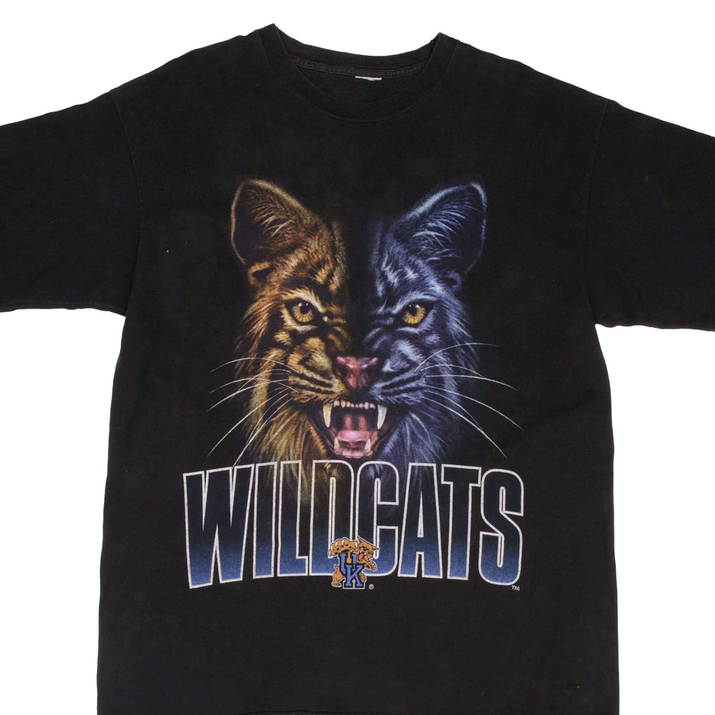 Vintage Ncaa University Of Kentucky Wildcats Tee Shirt 1990S Size Xl Made In USA With Single Stitch Sleeves