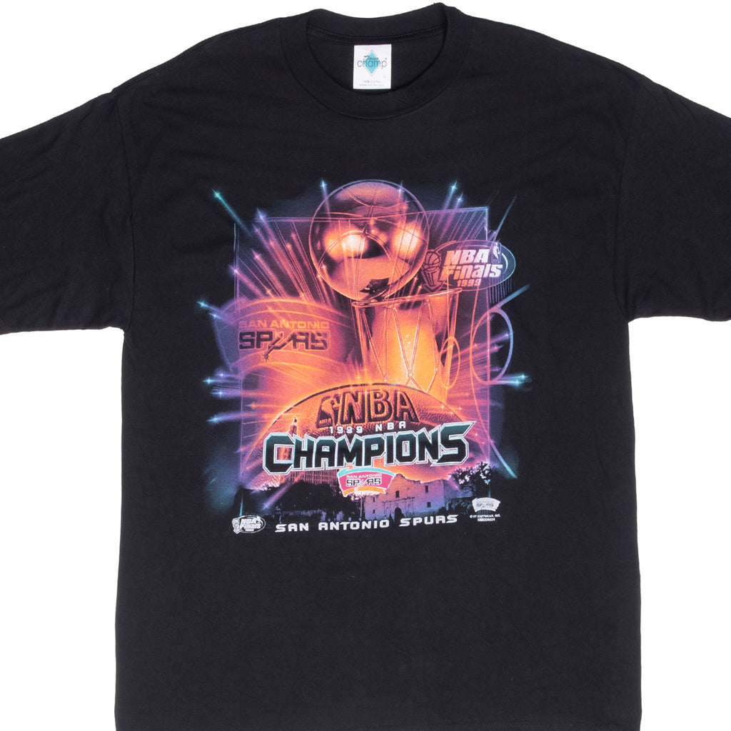 Vintage Nba San Antonio Spurs Champions 1999 Tee Shirt Size Large