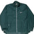 Vintage Nike Classic Swoosh Green Windbreaker Pullover Jacket 1990S Size XL