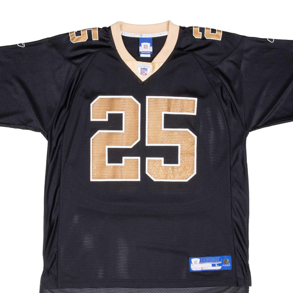 Vintage Nfl New Orleans Saints Bush #25 Reebok Jersey 2000S Size Large