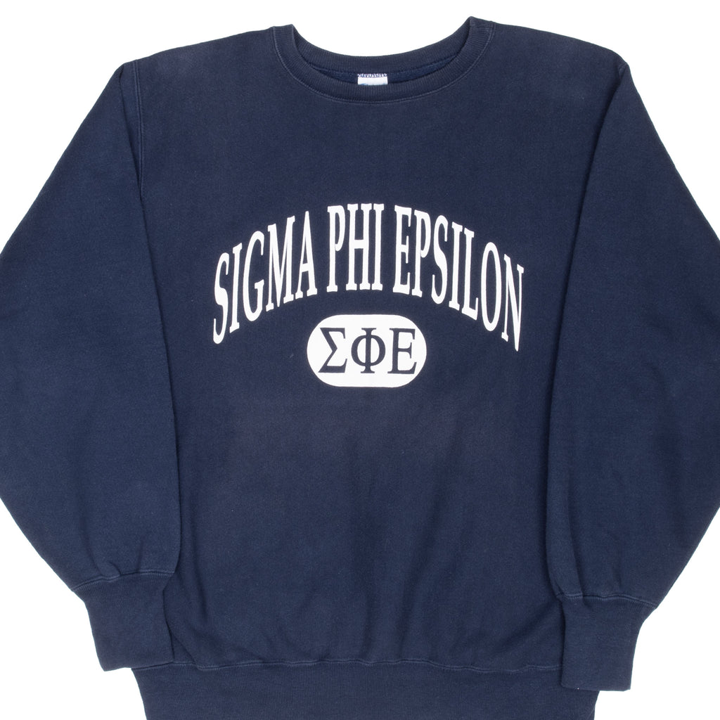 Vintage Champion Reverse Weave Sigma Phi Epsilon Fraternity University Sweatshirt 1990S Size XL Made In Usa