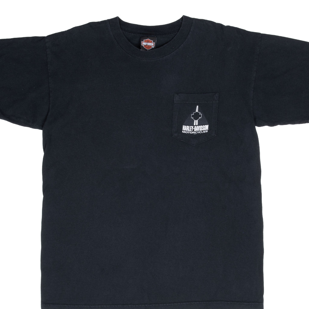 Vintage Harley Davidson Calwell Idaho 2003 Pocket Tee Shirt Size Large