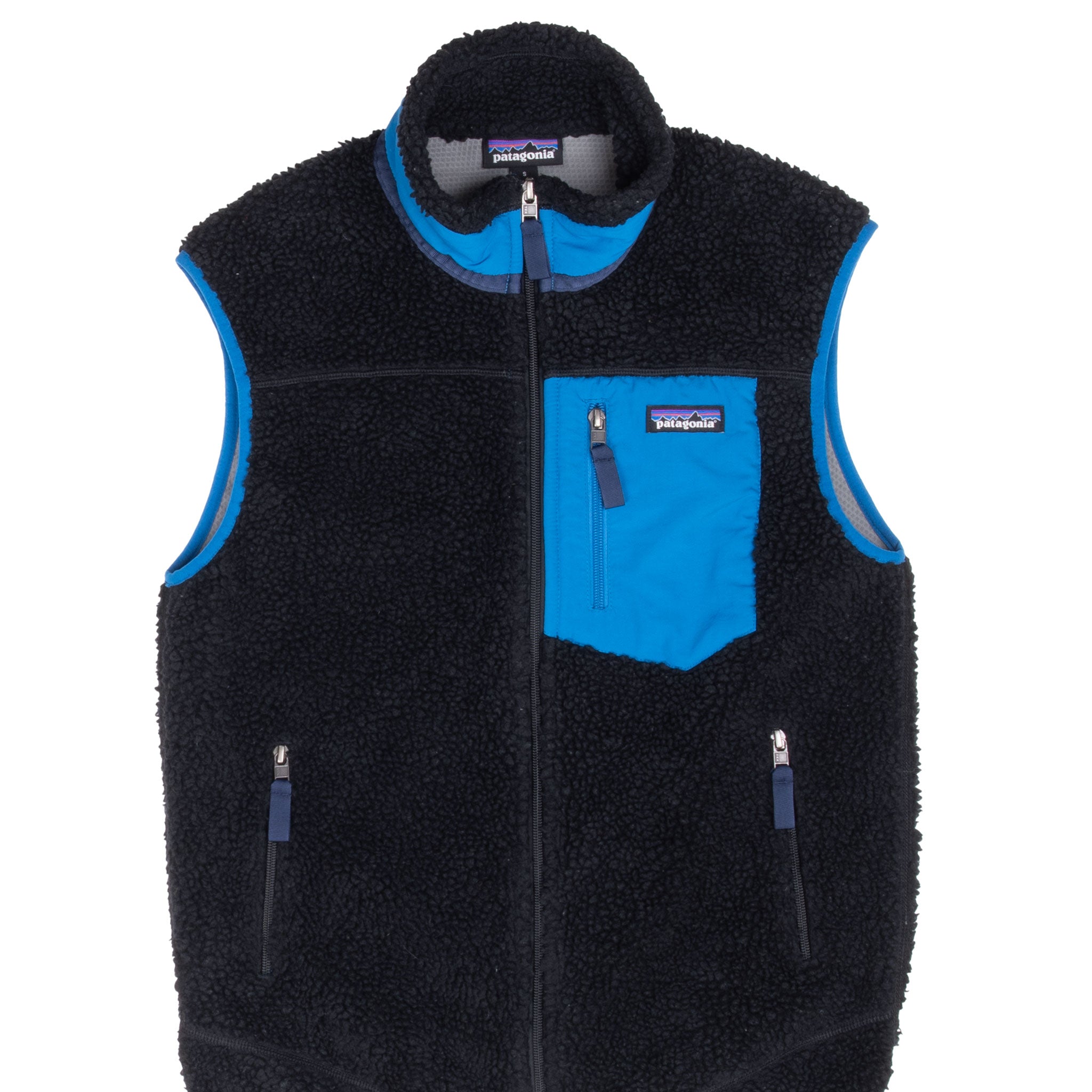 Vintage Patagonia Black Blue Retro-X Fleece Deep Pile Vest Jacket 2000S Size Small

RN51884

STY23048