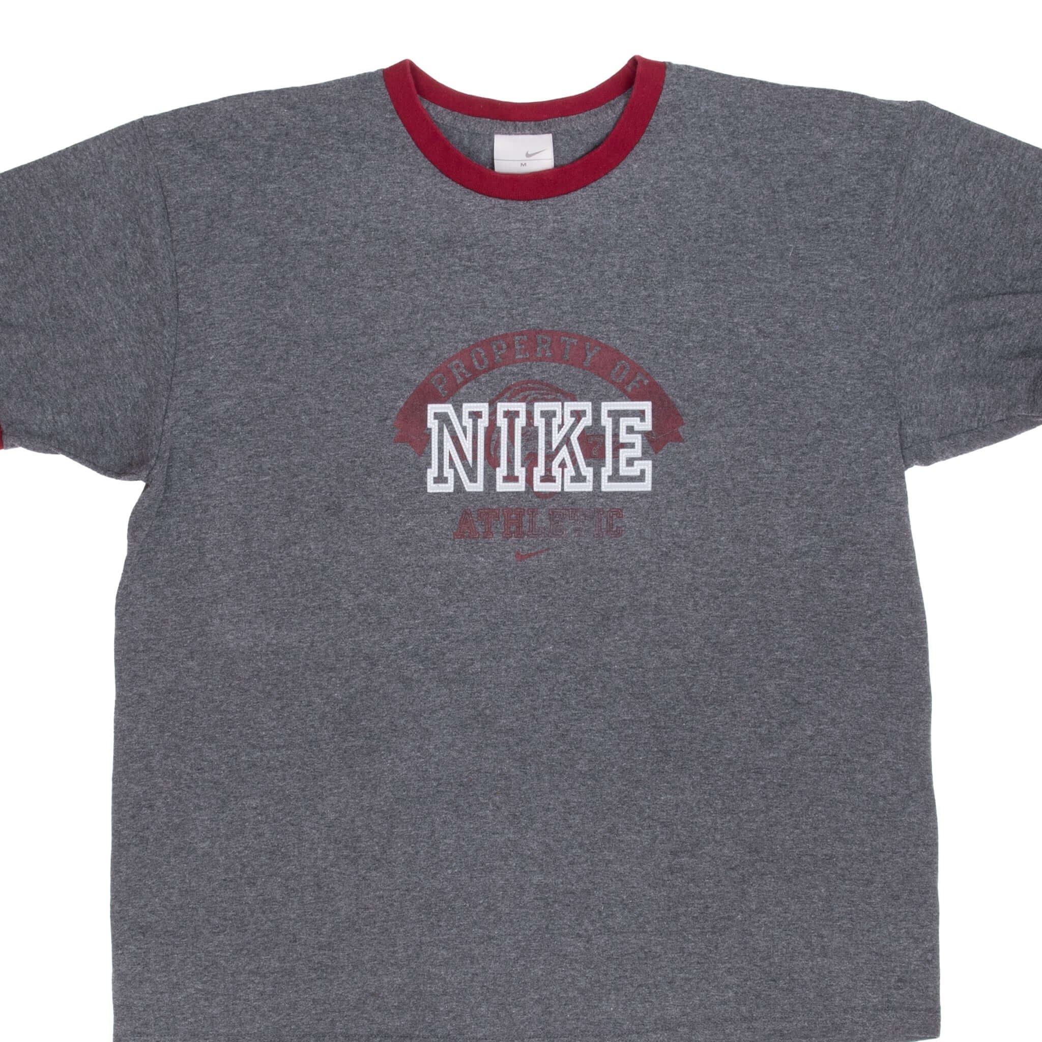 Vintage Nike Athletics Grey Tee Shirt 2000S Size Medium