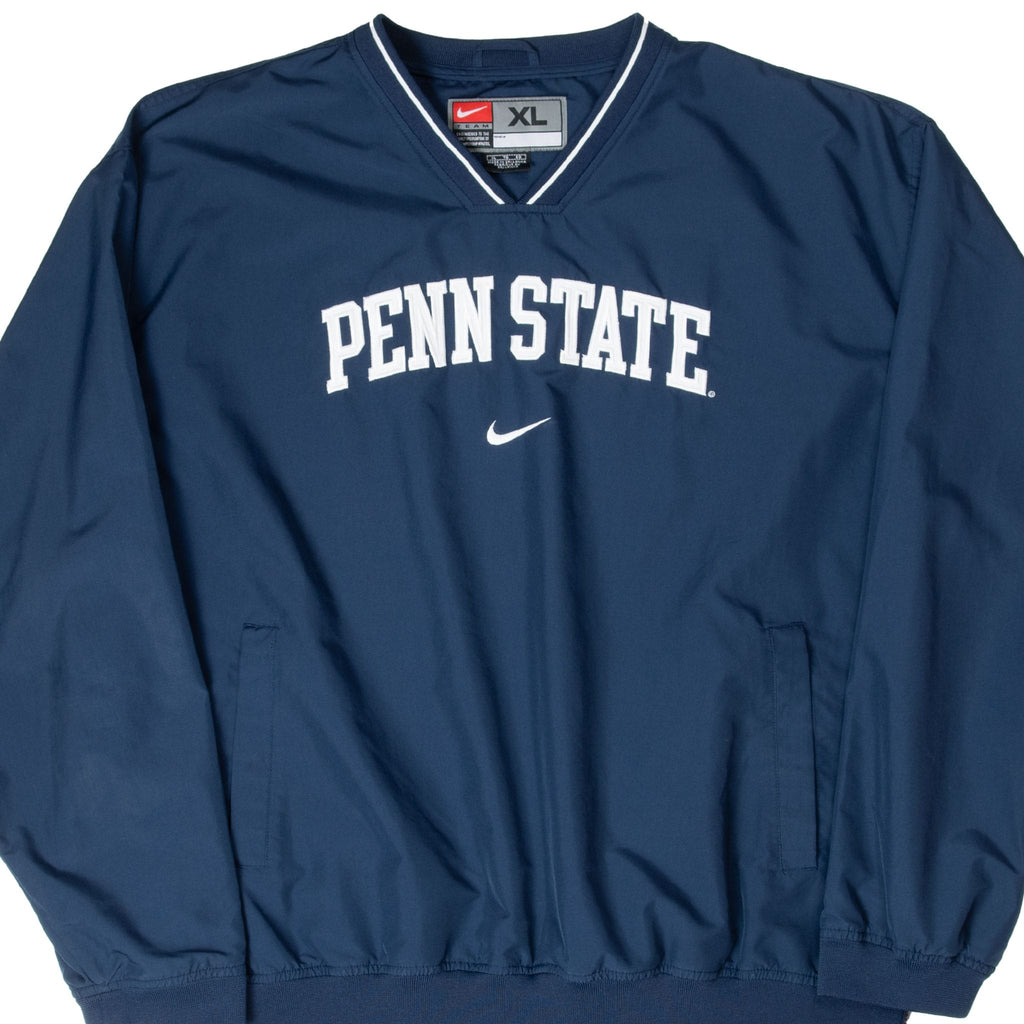 VINTAGE NIKE NCAA PENN STATE UNIVERSITY WINDBREAKER PULLOVER 1990S SIZE XL