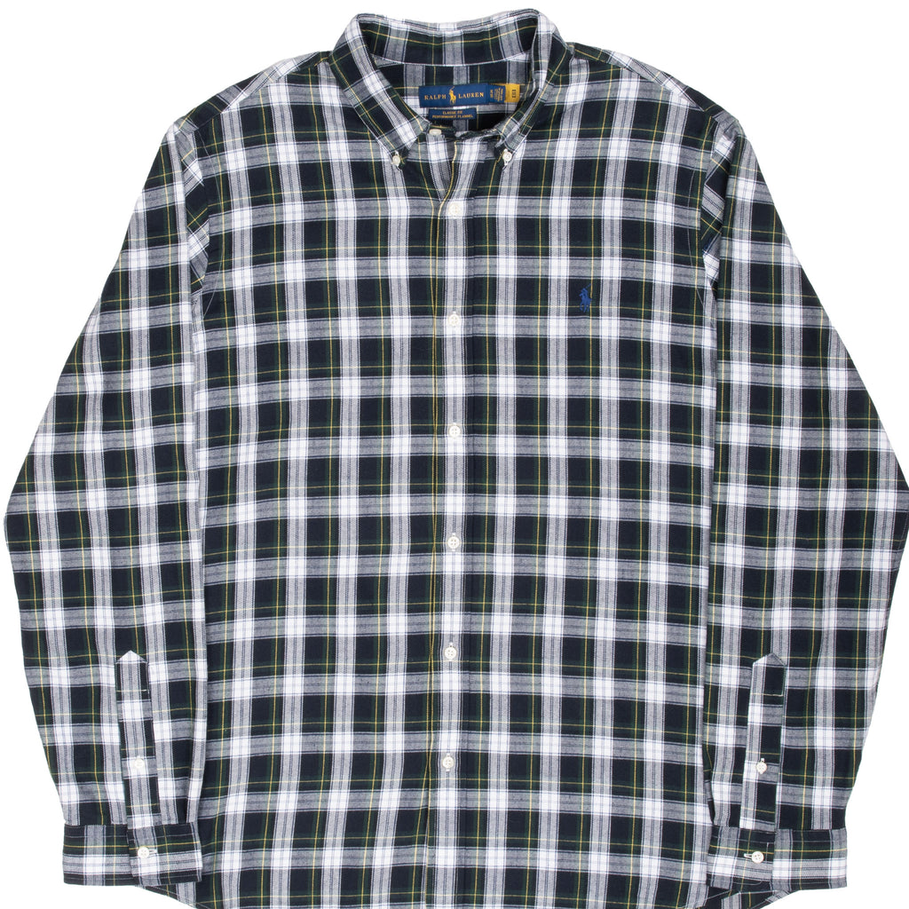 Vintage Ralph Lauren Scottish Tartan Plaid Checker Shirt Size XL