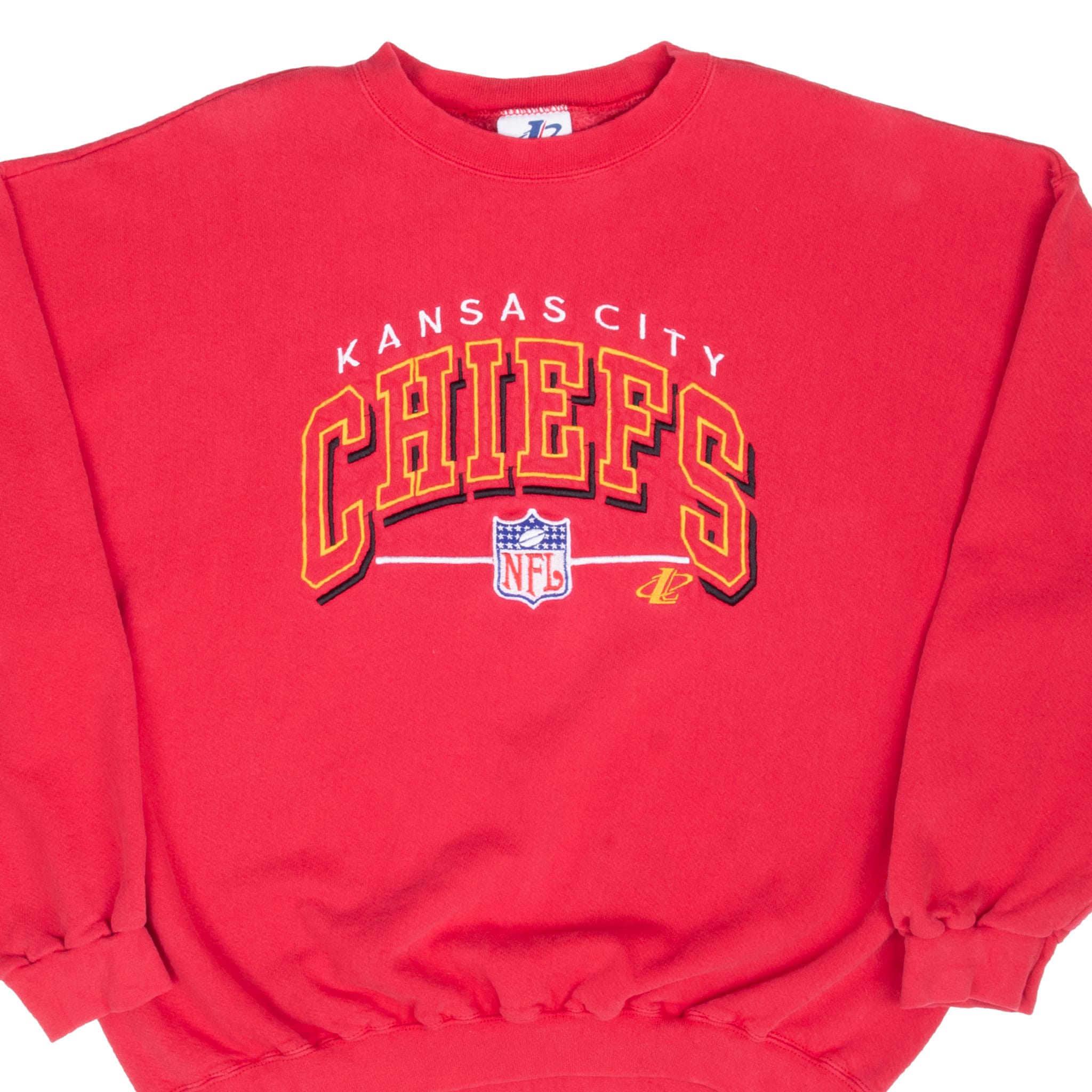 VINTAGE NFL KANSAS CITY CHIEFS EMBROIDERED 1990S SWEATSHIRT XL MADE IN USA