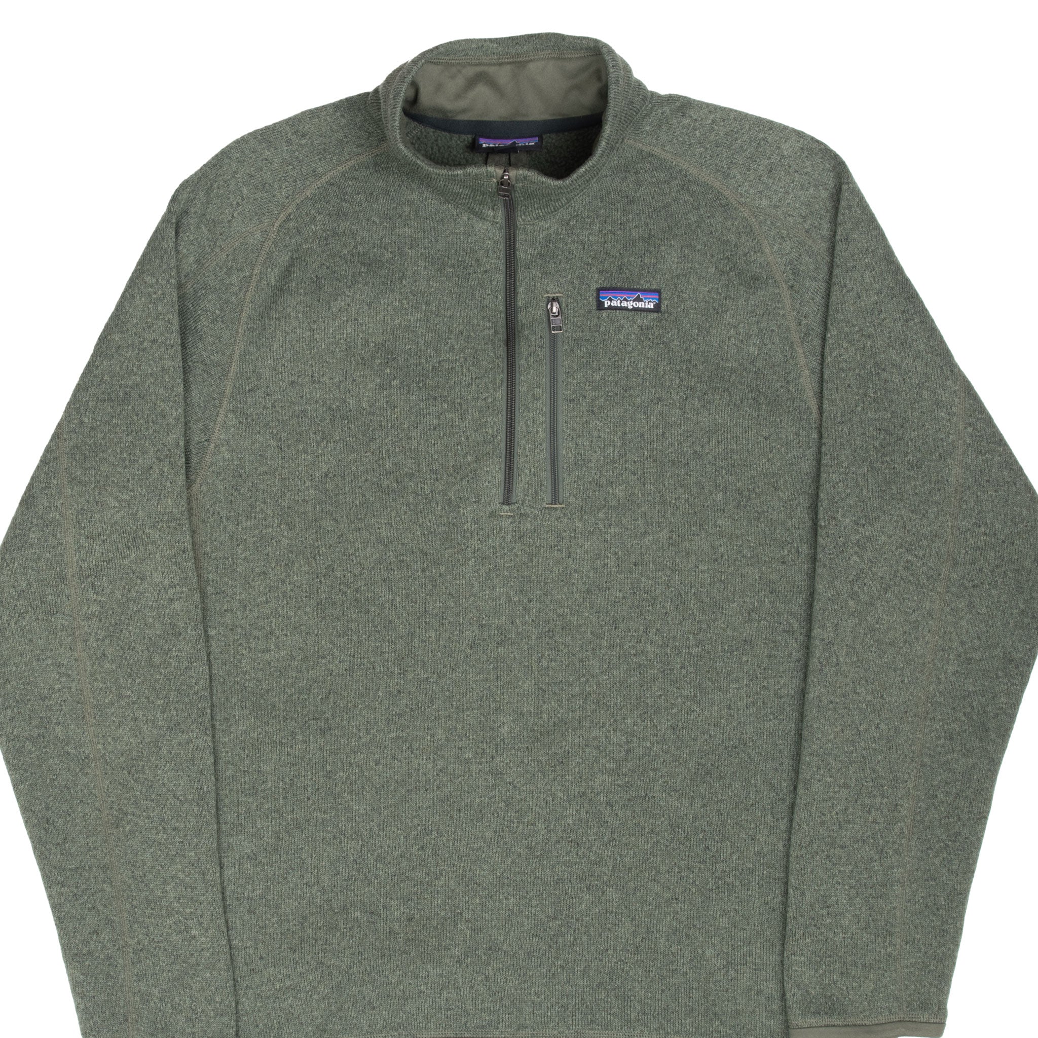 VINTAGE PATAGONIA GREEN PULLOVER BETTER SWEATER 1/4 ZIP FLEECE 2019 JACKET LARGE