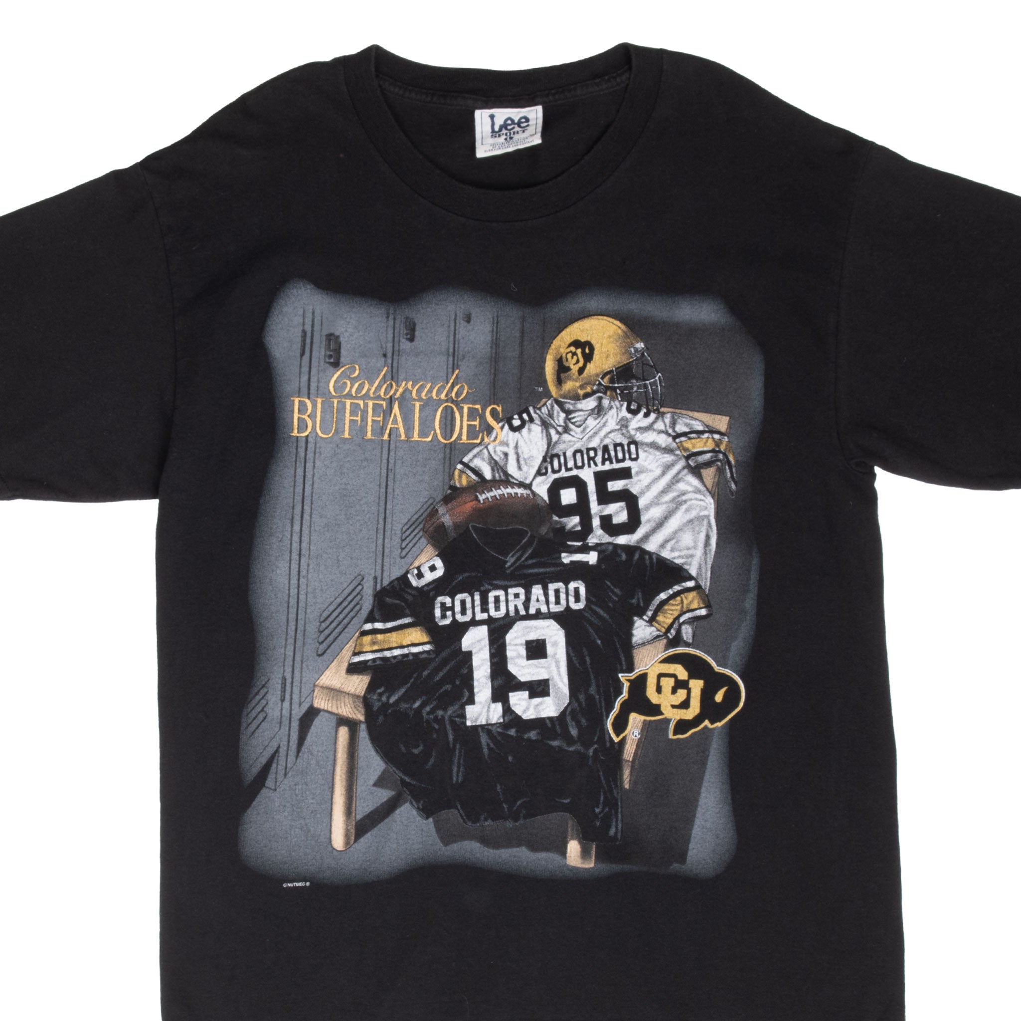 Vintage Ncaa Colorado Golden Buffaloes Embroidered Tee Shirt 1990S Size Large