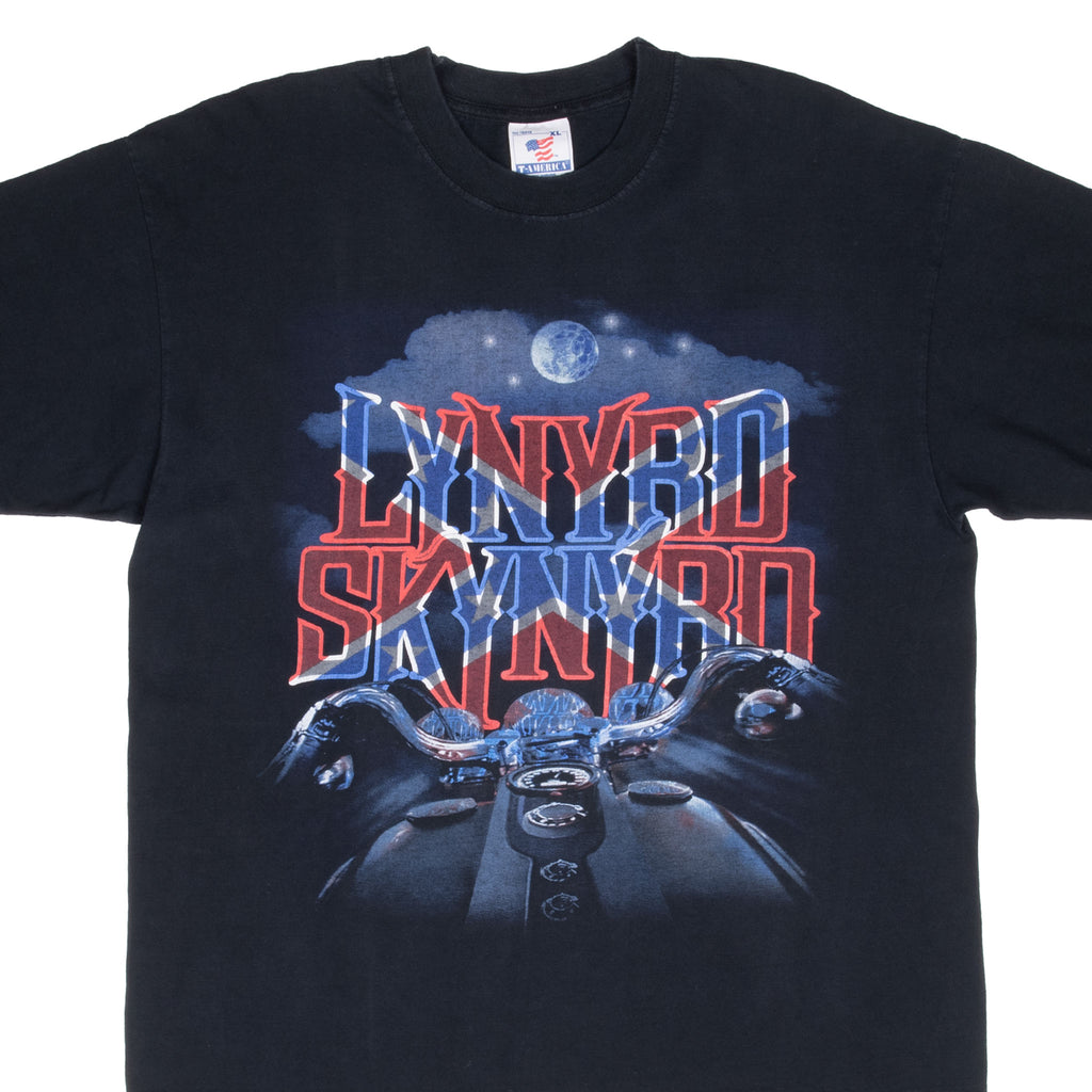 Vintage Lynyrd Skynyrd Tee Shirt 20Th Anniversary 1990S Size Large With Single Stitch Sleeves
