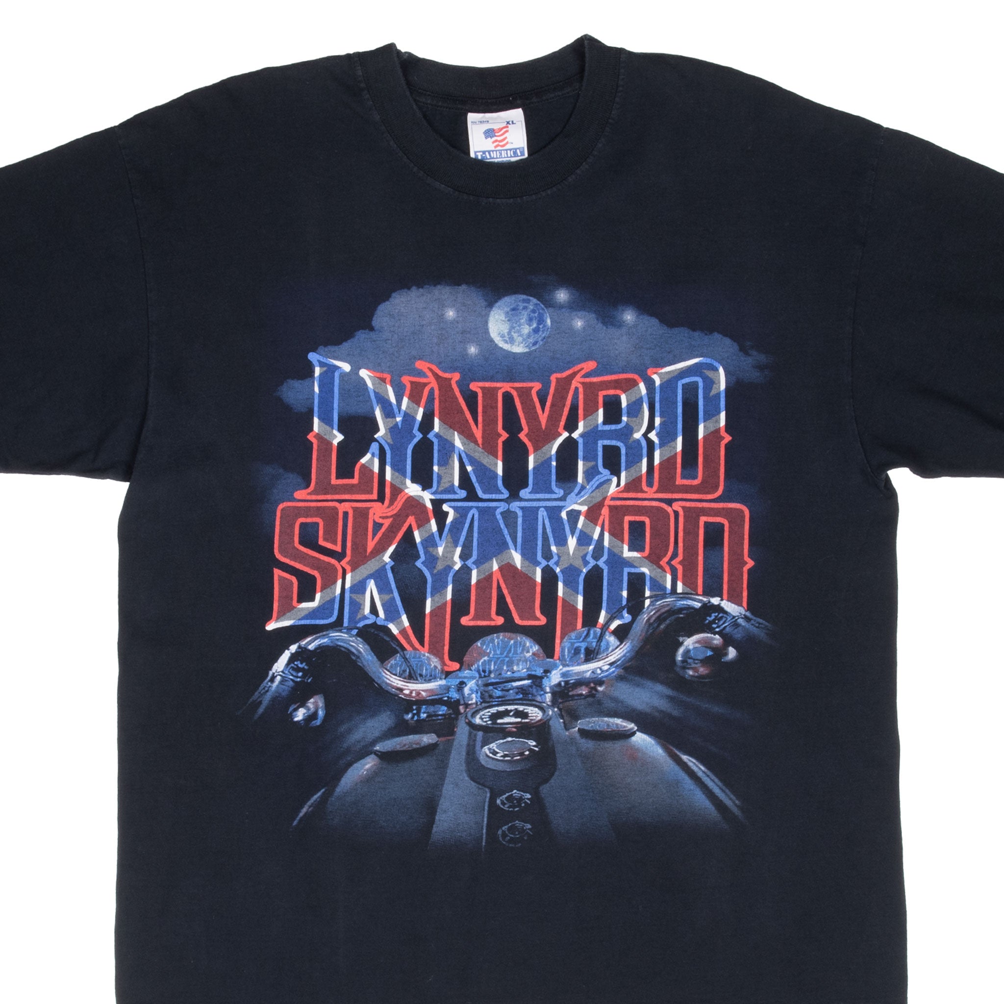 Vintage Lynyrd Skynyrd Tee Shirt 20Th Anniversary 1990S Size Large With Single Stitch Sleeves