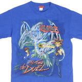 Vintage Yu-Gi-Oh It's Time To Duel With Yugi, Seto and Blue Eyes Ultimate Dragon Tee Shirt Size Small