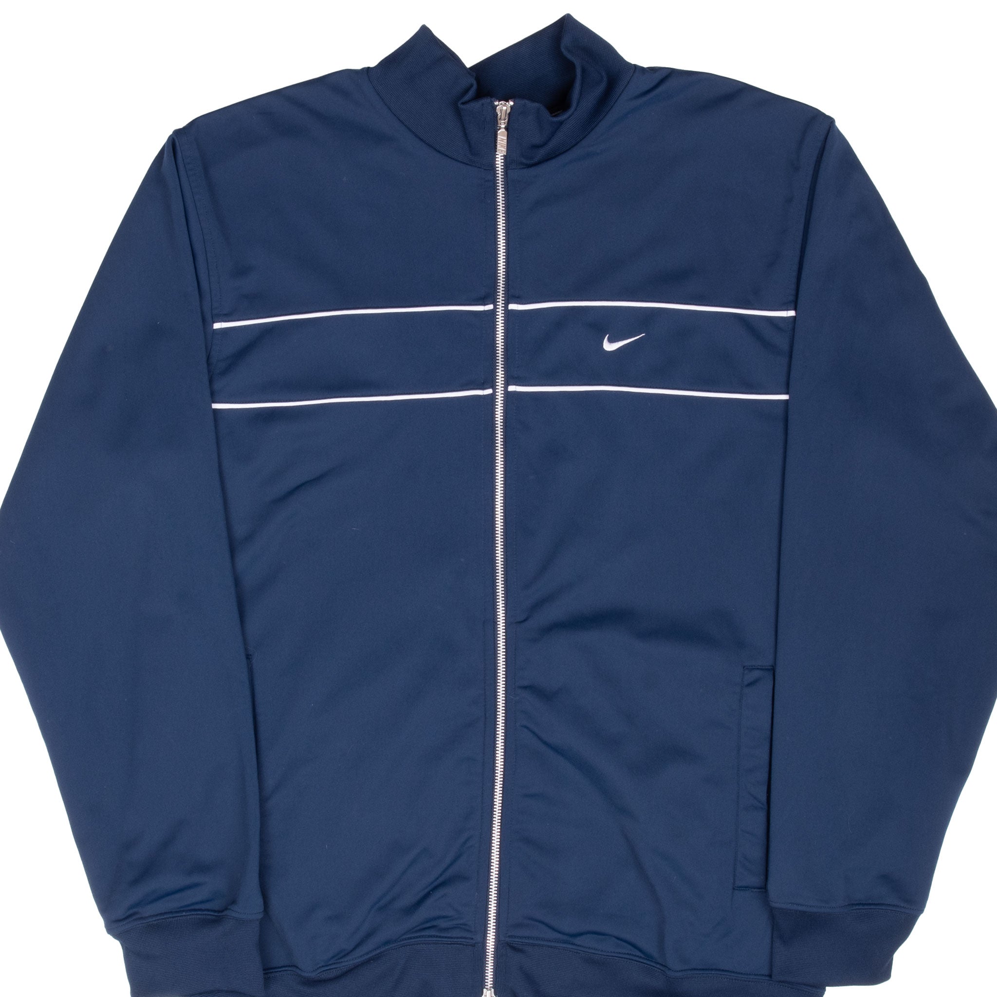 Vintage Nike Classic Blue Track Jacket 2000S Size Large