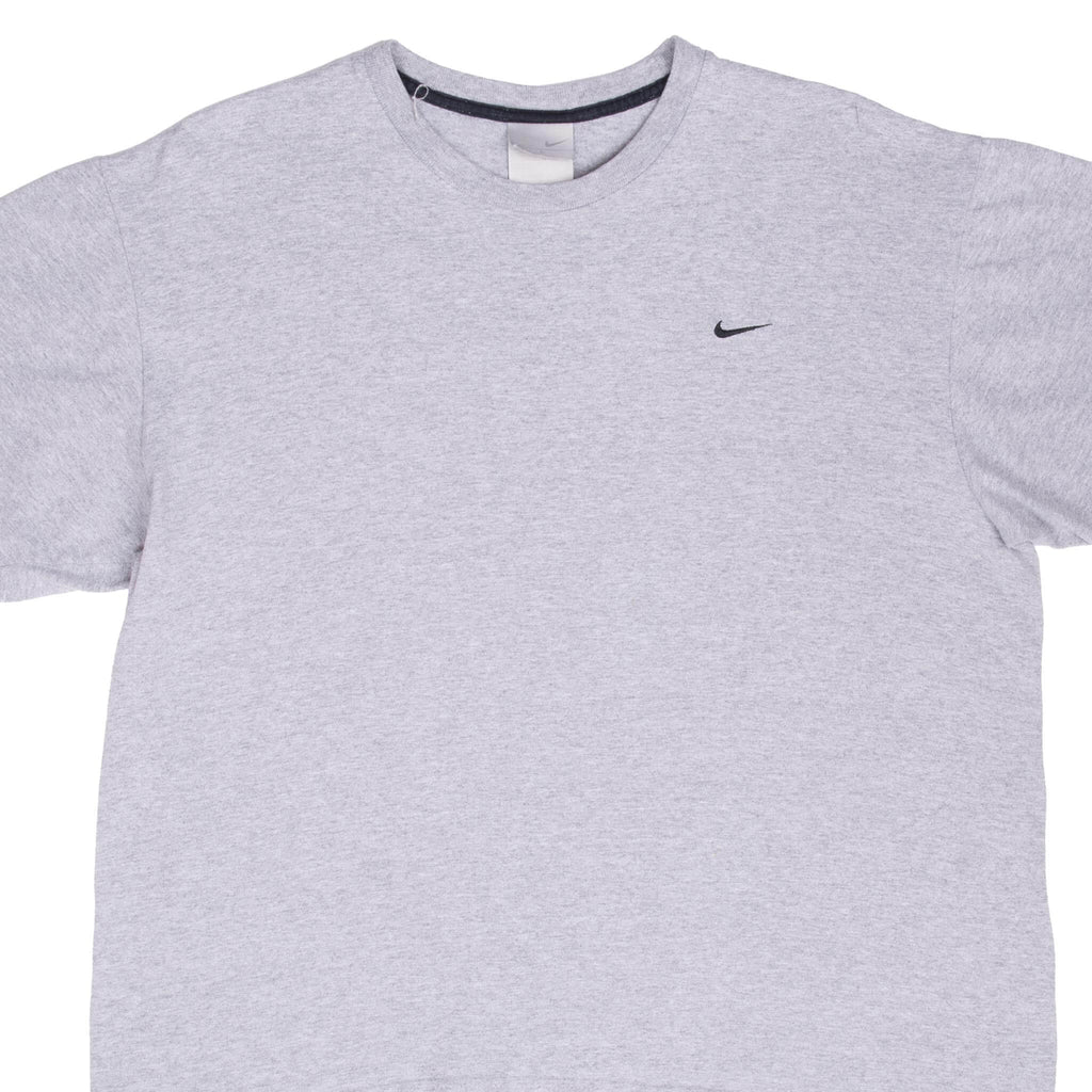 Vintage Nike Classic Swoosh Grey Tee Shirt 2000S Size Large