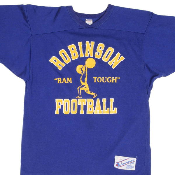 Vintage Champion Robinson Football 1980S Jersey Size Large Made In USA With Single Stitches Sleeves