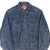 VINTAGE LEVIS INDIGO BLUE 2 POCKETS BLANKET LINED JACKET SIZE 40 1980S MADE IN USA