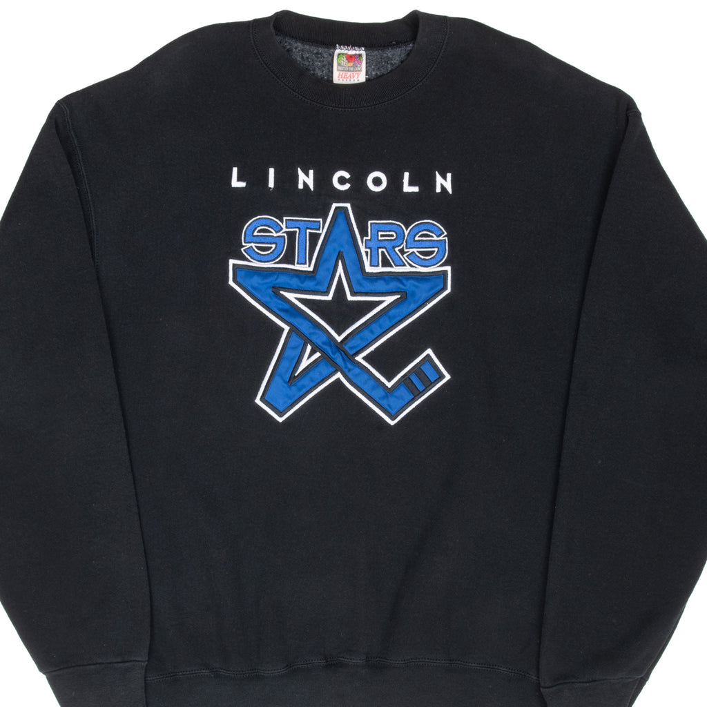 Vintage Ncaa Lincoln Stars Embroidered Sweatshirt 1990S Size 2XL Made In Usa