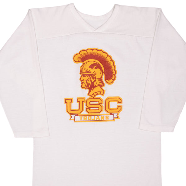 Vintage Usc Trojans Russell Tee Shirt 1970S Size Medium Made In USA With Single Stitch Sleeves