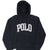 Vintage Polo Ralph Lauren Black Hoodie Sweatshirt Size Large Deadstock