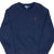 Vintage Ralph Lauren 1990S Classic Navy Blue Crewneck Sweatshirt Size Large