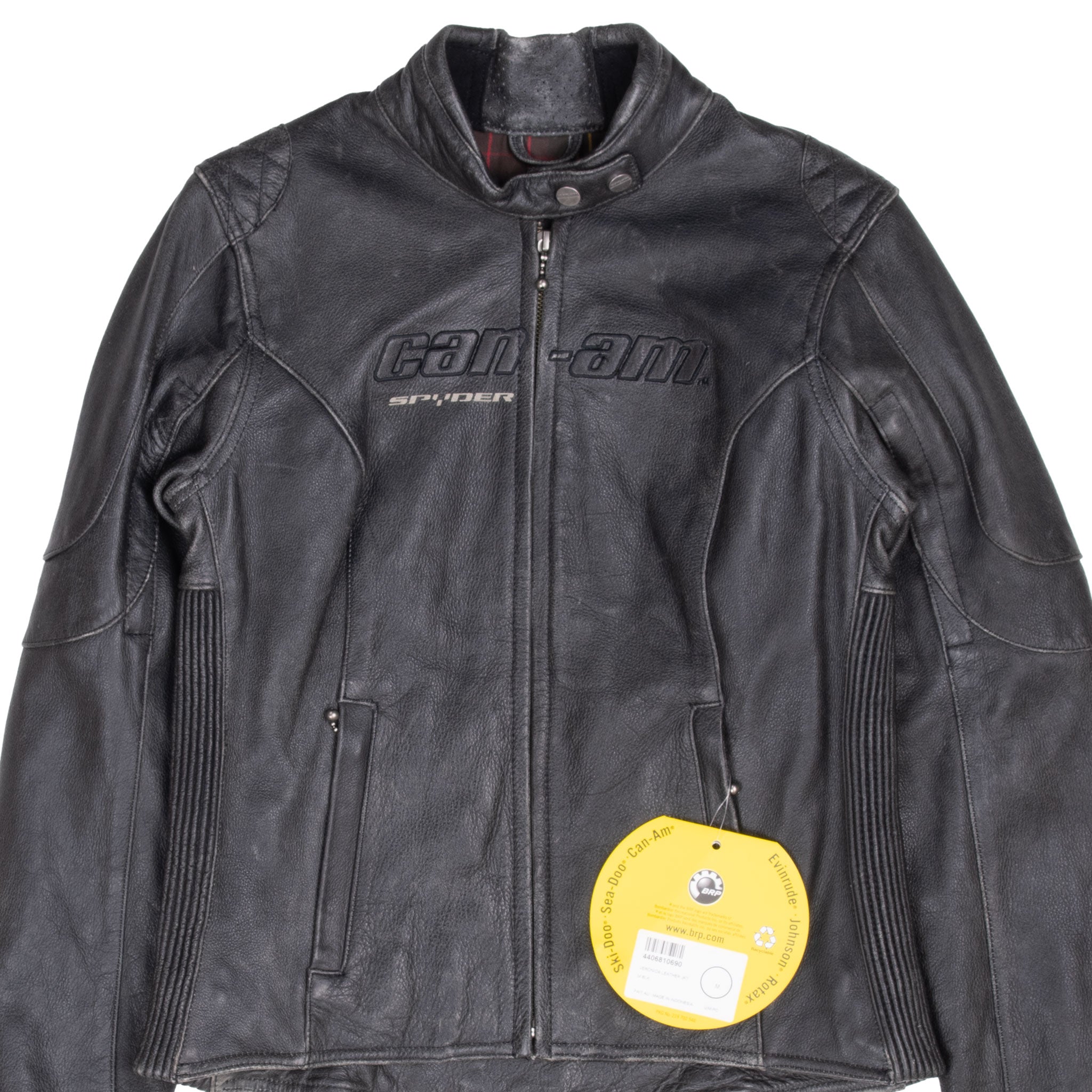 Brp Can-Am Spyder Warm Weather Leather Jacket Size Medium Woman Deadstock