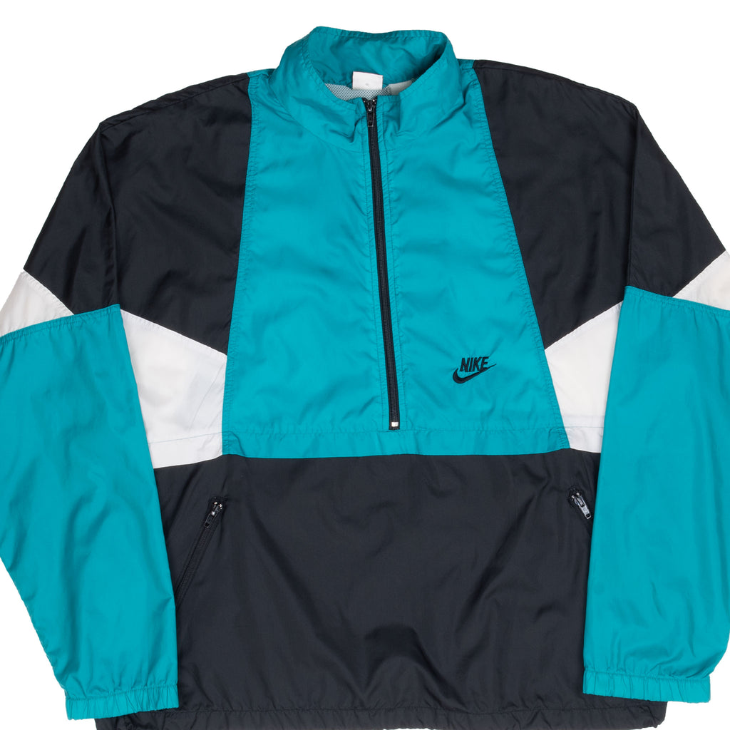 Vintage Nike Teal Pullover Windbreaker Jacket Late 1980S Size Large