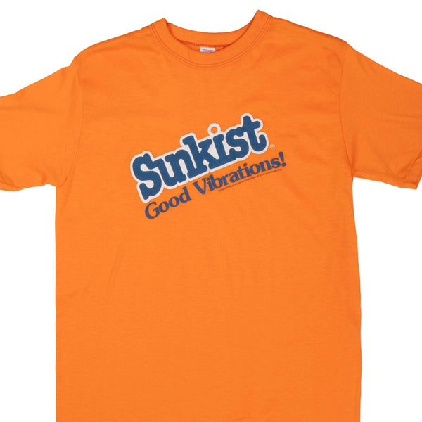 Vintage Sunkist Orange Soda 1980S Tee Shirt Size Medium Single Stitch Sleeves